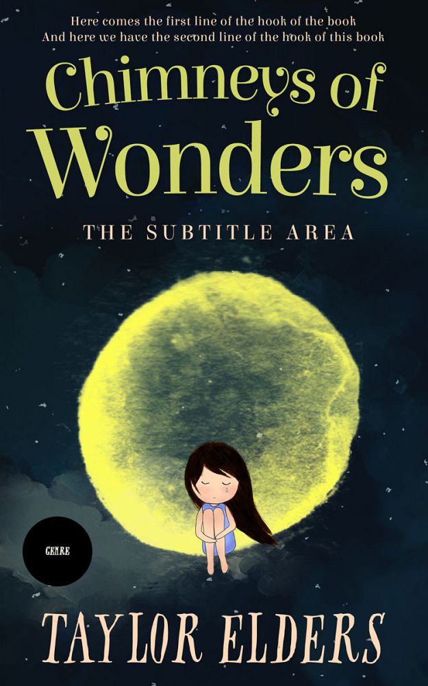 Front view of Tacha #6623 - Premade Children Book Cover | BookCoverZone