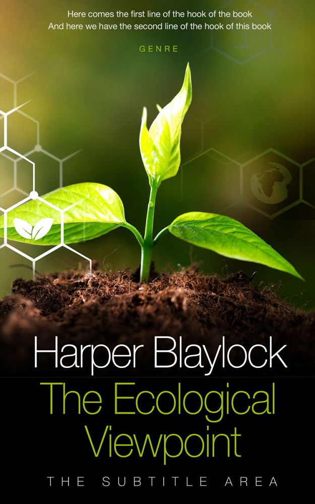 Front view of Woodrush #6809 - Premade Environment & Ecology Book Cover | BookCoverZone