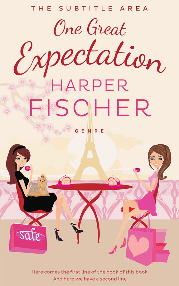 Front view of Almond #7042 - Premade Chick Lit Book Cover | BookCoverZone