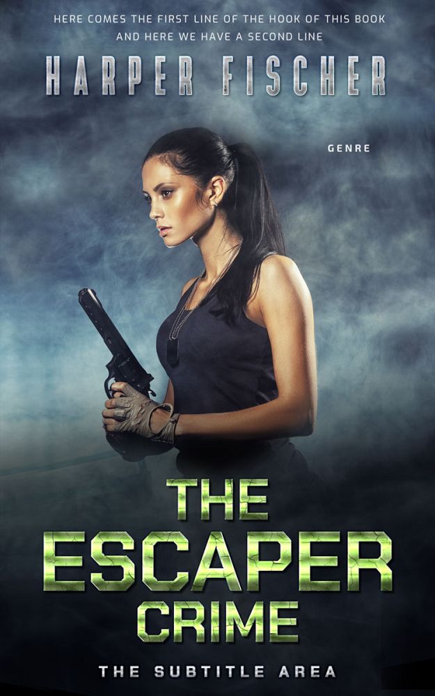 Front view of Limed Spruce #7090 - Premade Action & Adventure Book Cover | BookCoverZone