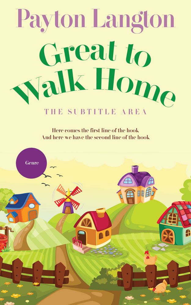 Front view of Citrine White #7233 - Premade Children Book Cover | BookCoverZone