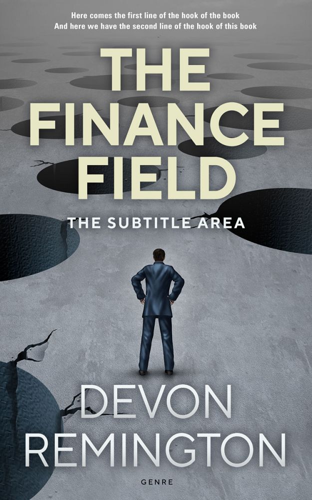Front view of Oslo Gray #7526 - Premade Business Book Cover | BookCoverZone