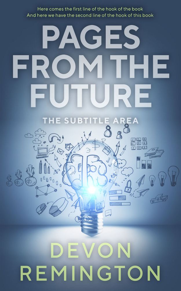 Front view of Blue Bayoux #7535 - Premade Business Book Cover | BookCoverZone