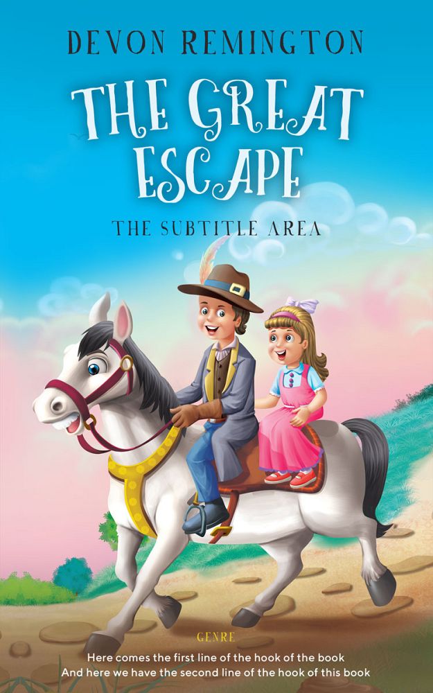 Front view of Cerulean #7545 - Premade Children Book Cover | BookCoverZone