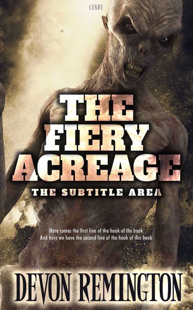 Front view of Hampton #7549 - Premade Horror Book Cover | BookCoverZone