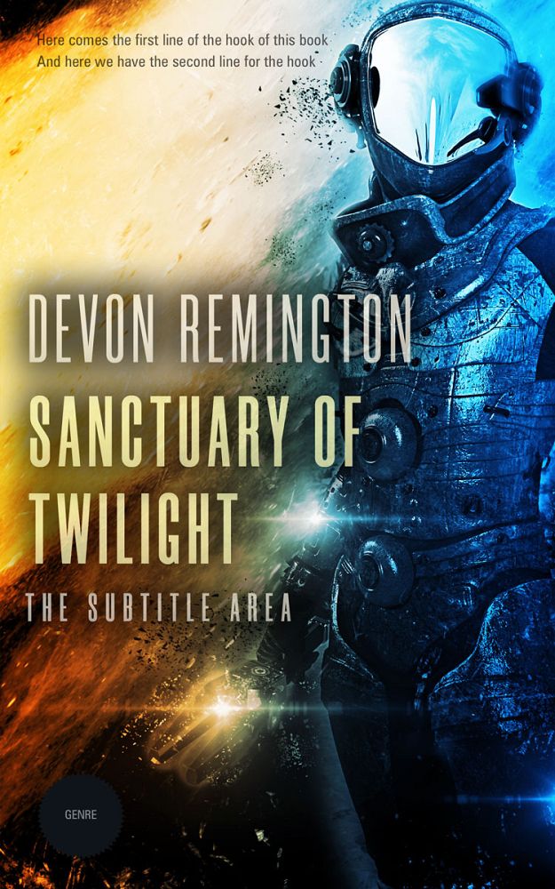 Front view of Hampton #7618 - Premade Science Fiction Book Cover | BookCoverZone