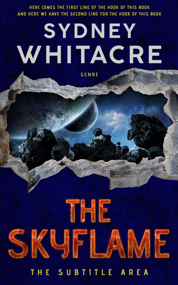 Front view of Sandrift #8030 - Premade Science Fiction Book Cover | BookCoverZone