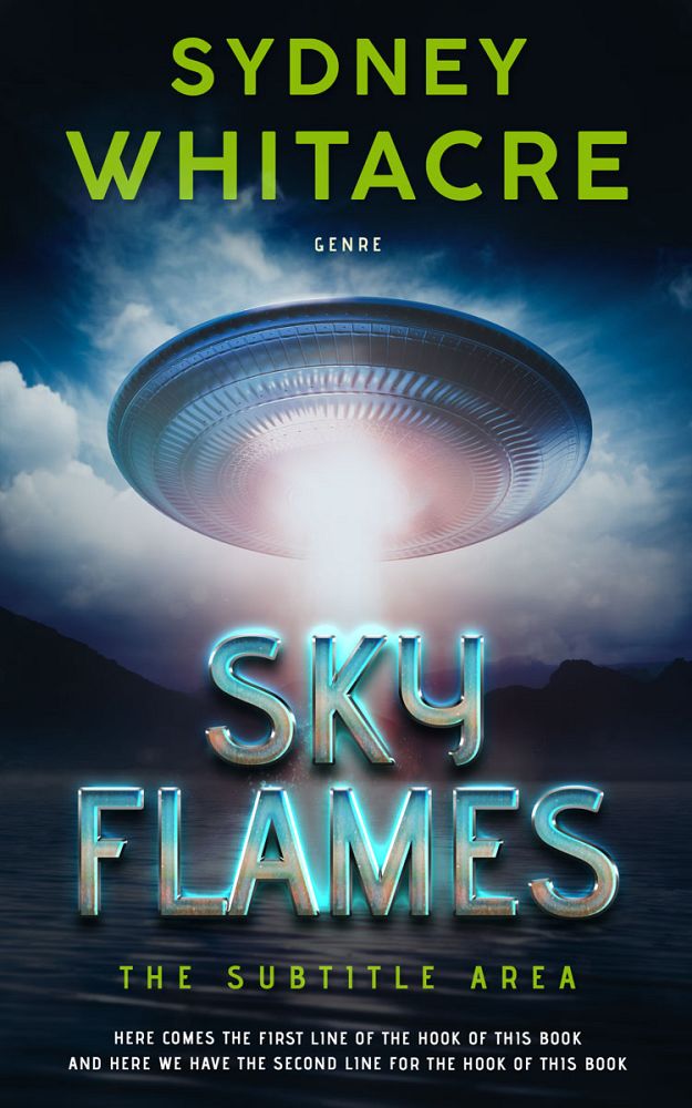Front view of Powder Ash #8040 - Premade Science Fiction Book Cover | BookCoverZone