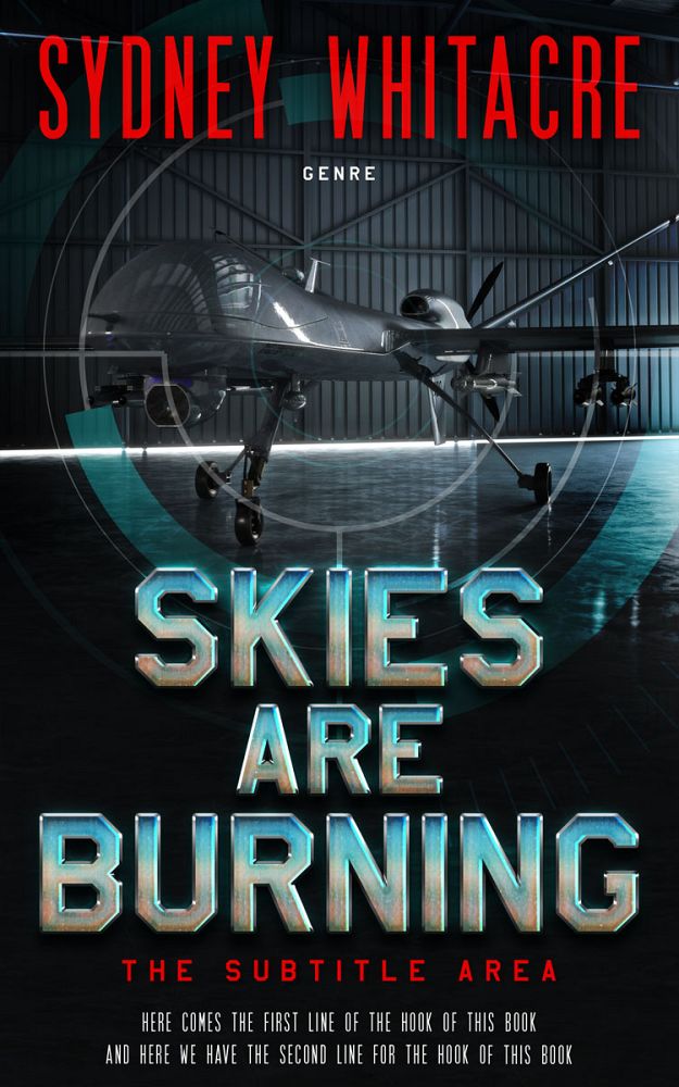 Front view of Bunker #8094 - Premade Action & Adventure Book Cover | BookCoverZone