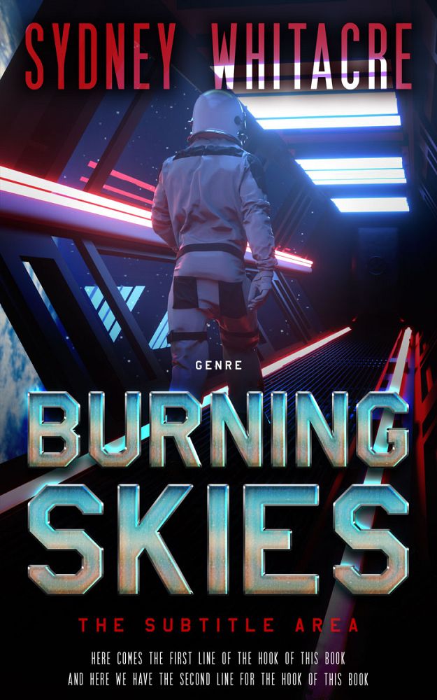 Front view of Cinder #8108 - Premade Science Fiction Book Cover | BookCoverZone