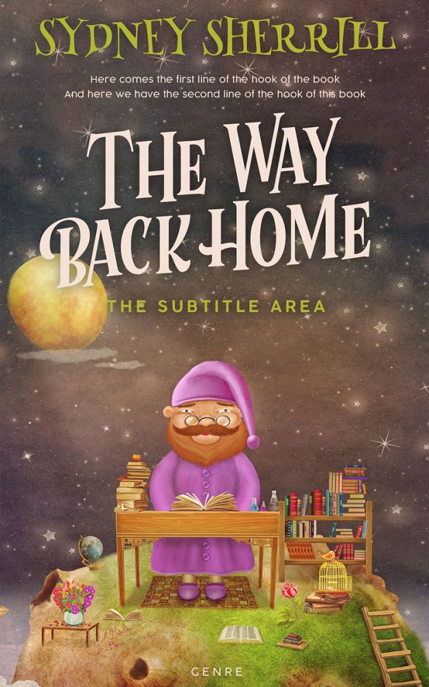 Front view of Kabul #8168 - Premade Children Book Cover | BookCoverZone