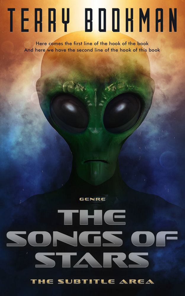 Front view of Antique Brass #8251 - Premade Science Fiction Book Cover | BookCoverZone