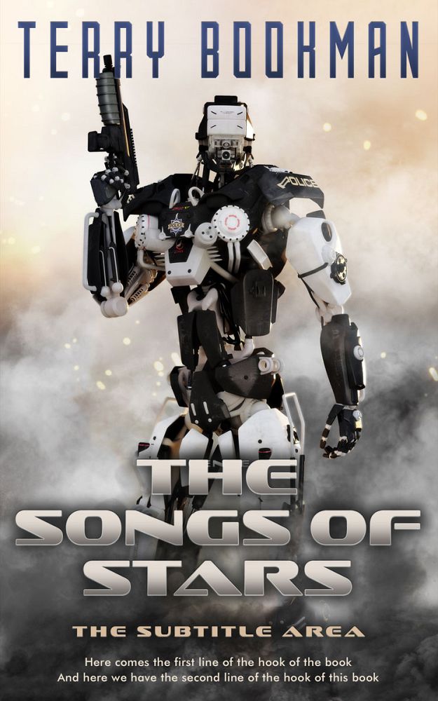 Front view of Swirl #8255 - Premade Science Fiction Book Cover | BookCoverZone