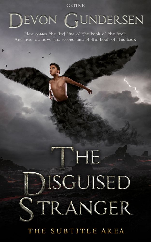 Front view of Thunder #8401 - Premade Fantasy Book Cover | BookCoverZone