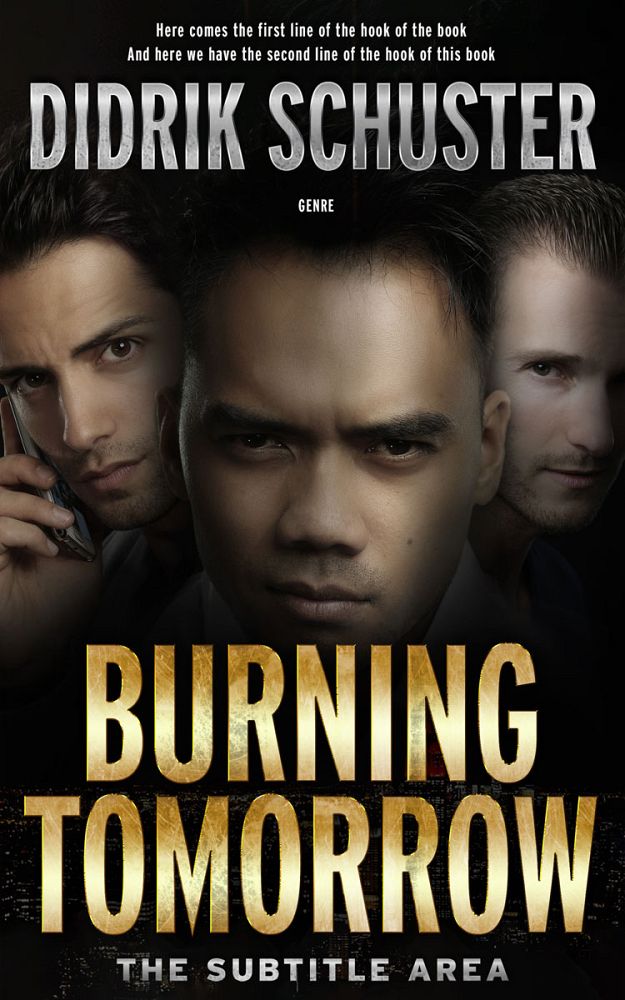 Front view of Sorrell Brown #8424 - Premade Action & Adventure Book Cover | BookCoverZone