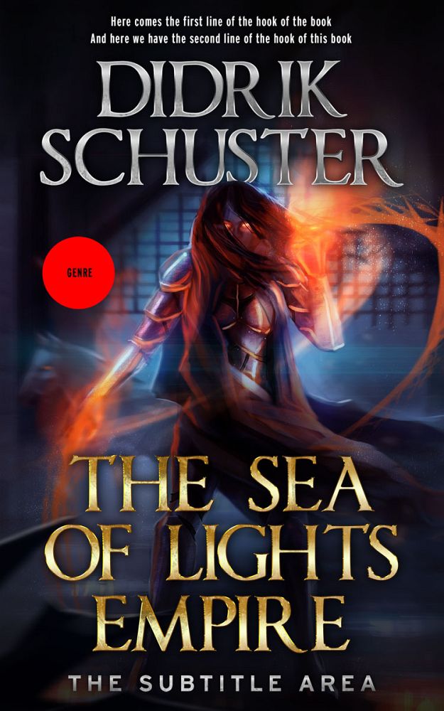 Front view of Steel Gray #8444 - Premade Fantasy Book Cover | BookCoverZone