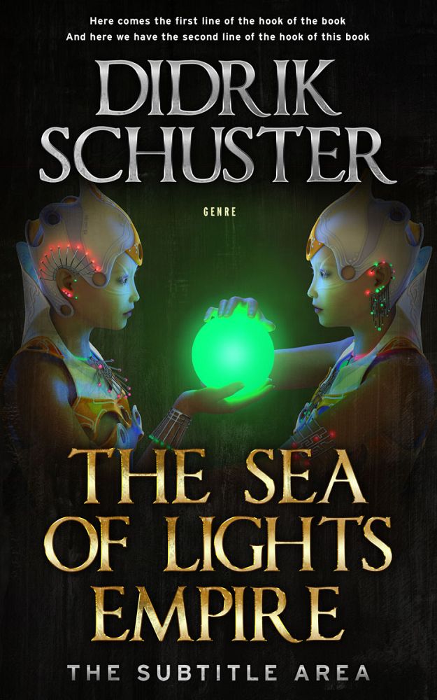 Front view of Rangoon Green #8445 - Premade Fantasy Book Cover | BookCoverZone