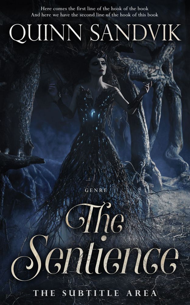 Front view of Mirage #8758 - Premade Fantasy Book Cover | BookCoverZone