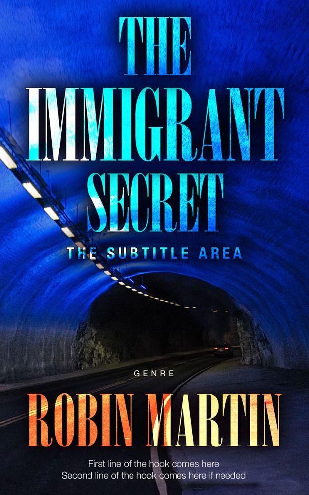 Front view of Ebony #8842 - Premade Mystery & Thriller & Suspense Book Cover | BookCoverZone