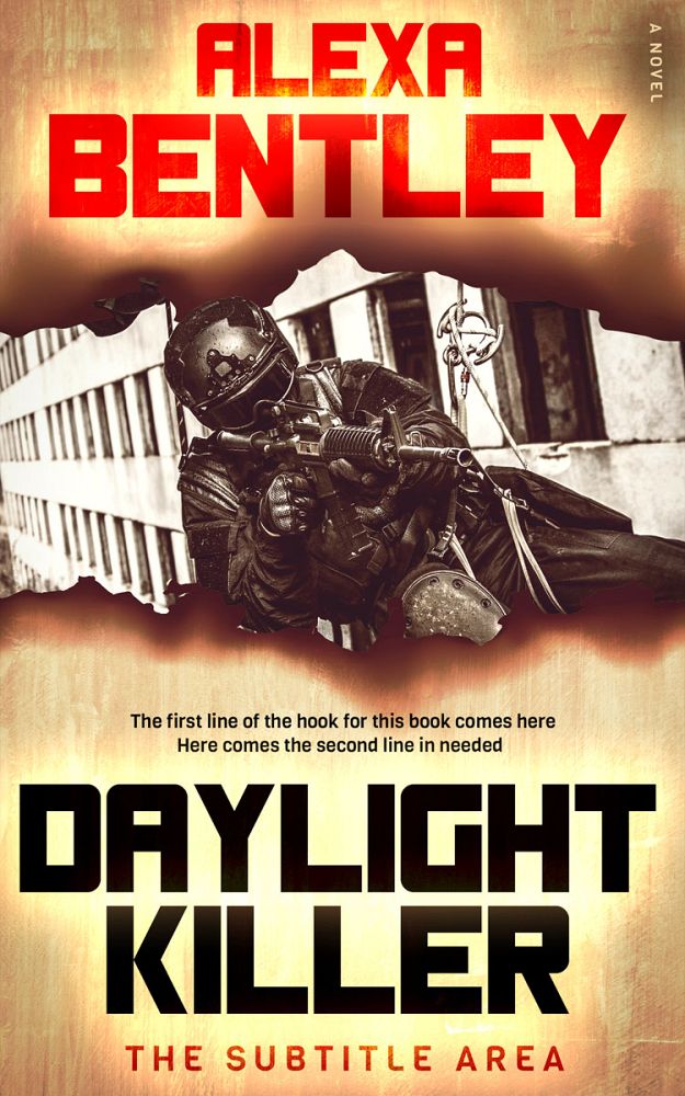 Front view of Jon #8948 - Premade Action & Adventure Book Cover | BookCoverZone