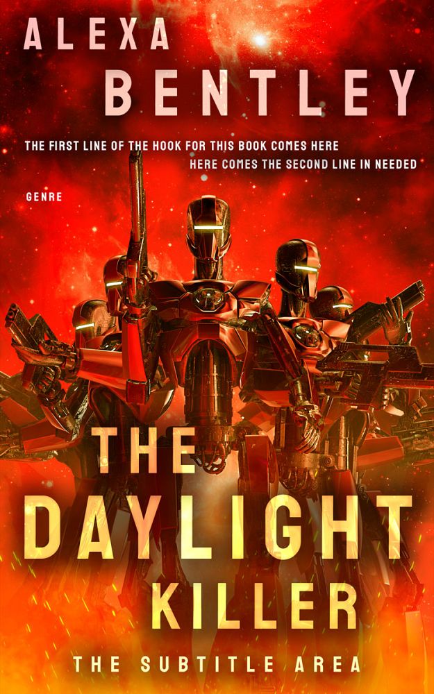 Front view of Kenyan Copper #9016 - Premade Science Fiction Book Cover | BookCoverZone