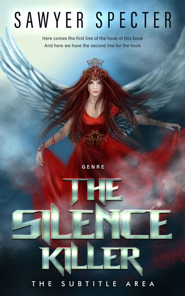 Front view of Tuna #9132 - Premade Fantasy Book Cover | BookCoverZone