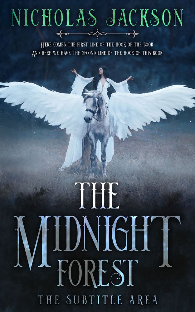 Front view of Mirage #9374 - Premade Fantasy Book Cover | BookCoverZone