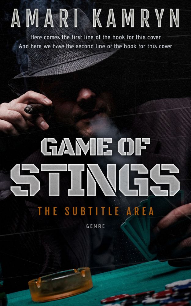 Front view of Black #9559 - Premade Mystery & Thriller & Suspense Book Cover | BookCoverZone