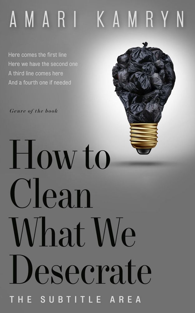 Front view of Friar Gray #9582 - Premade Environment & Ecology Book Cover | BookCoverZone