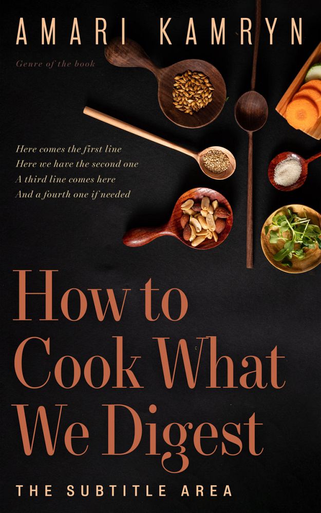 Front view of Cod Gray #9587 - Premade Cookbooks & Food & Wine Book Cover | BookCoverZone