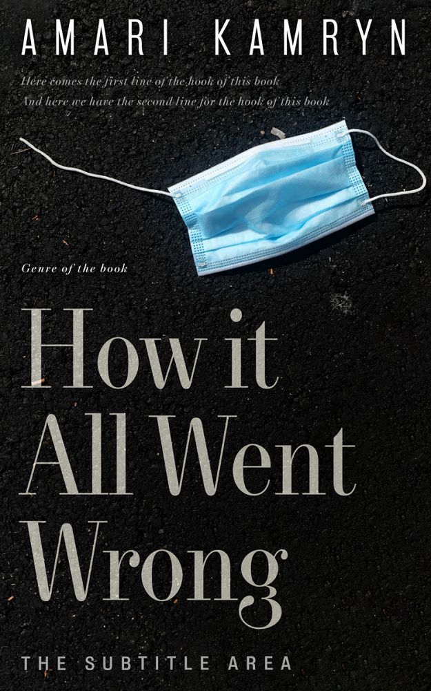 Front view of Cod Gray #9591 - Premade  Book Cover | BookCoverZone