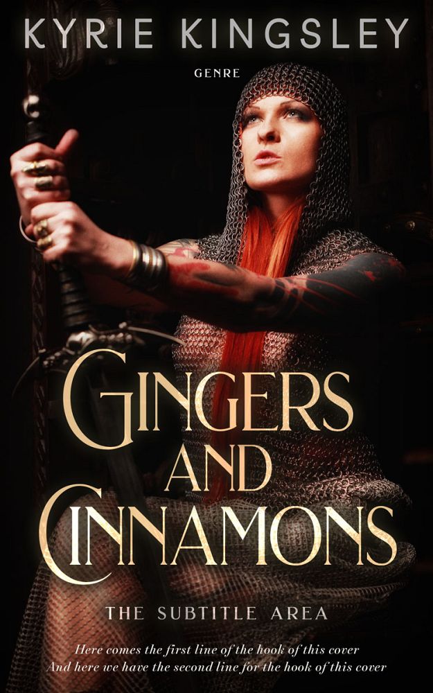 Front view of Tan #9688 - Premade Fantasy Book Cover | BookCoverZone