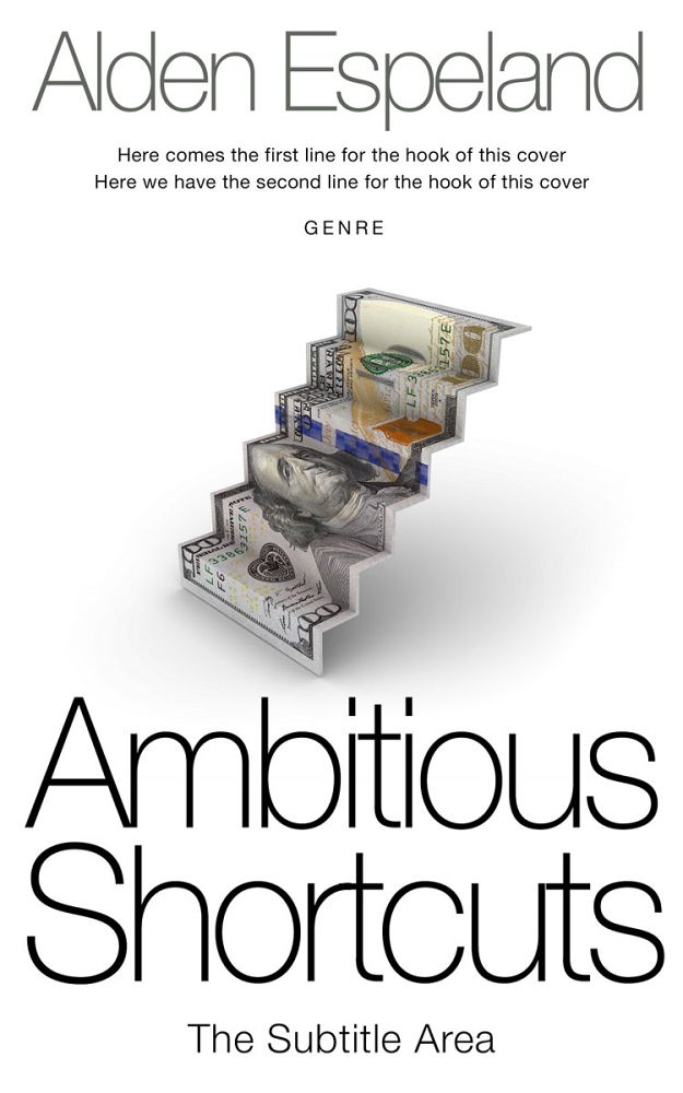 Front view of Quill Gray #9850 - Premade Business Book Cover | BookCoverZone