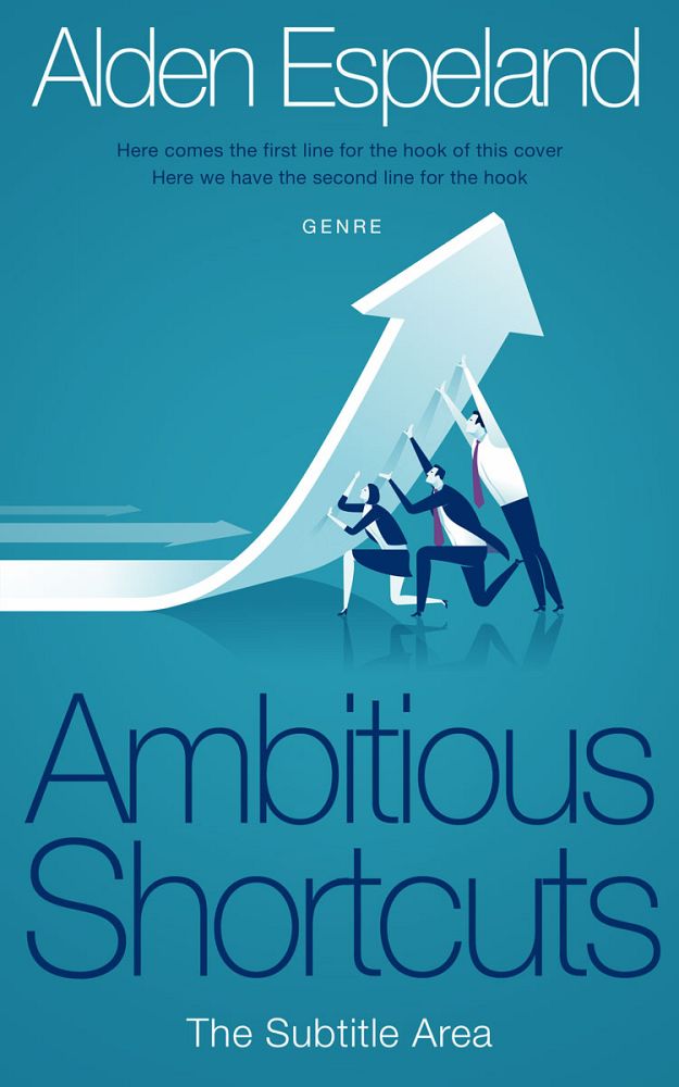 Front view of Eastern Blue #9855 - Premade Business Book Cover | BookCoverZone