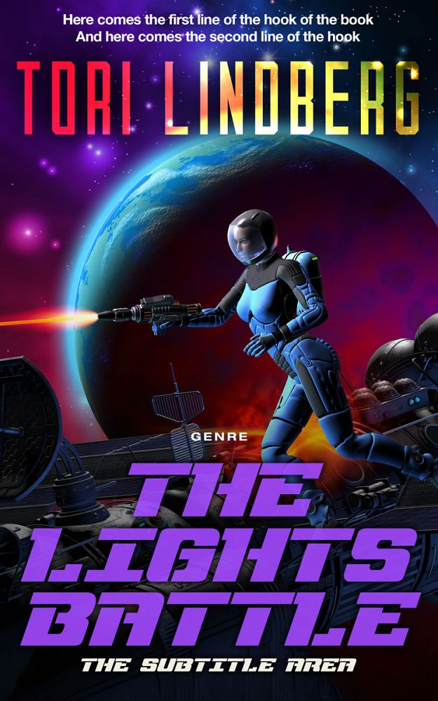 Front view of Wisteria #9917 - Premade Science Fiction Book Cover | BookCoverZone