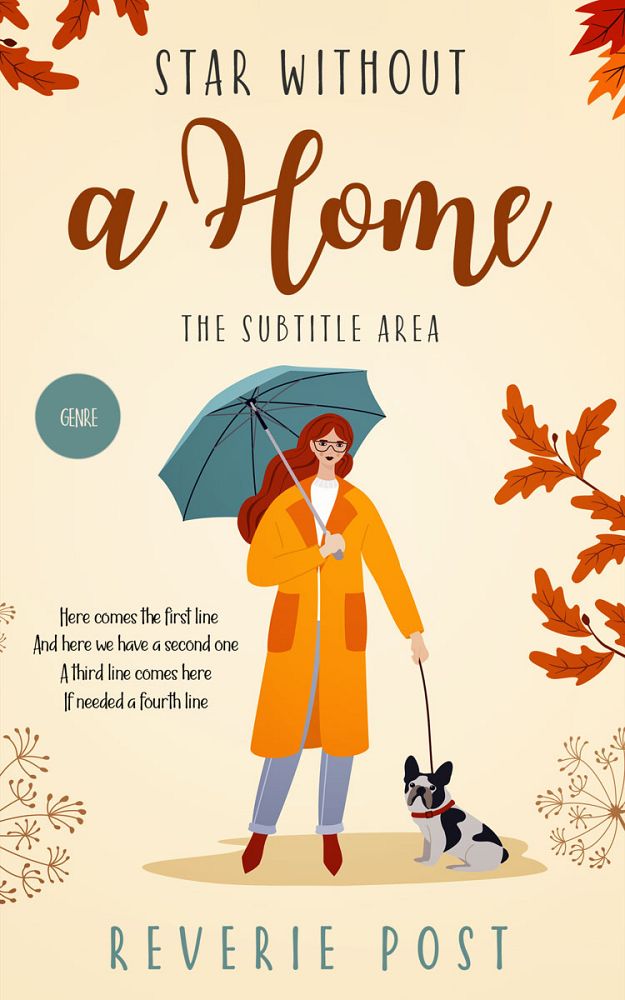 Front view of Champagne #10143 - Premade Chick Lit Book Cover | BookCoverZone