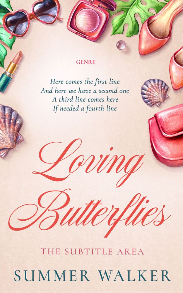 Front view of Pot Pourri #10191 - Premade Chick Lit Book Cover | BookCoverZone
