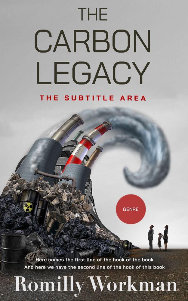 Front view of Silver #10284 - Premade Environment & Ecology Book Cover | BookCoverZone
