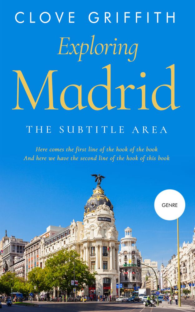 Front view of Cerulean #10304 - Premade Travel Book Cover | BookCoverZone
