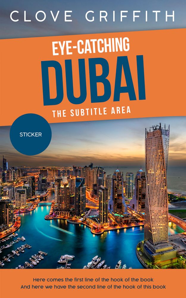Front view of Burnt Sienna #10347 - Premade Travel Book Cover | BookCoverZone