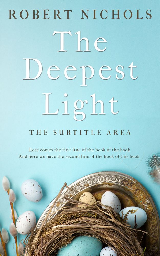 Front view of Powder Blue #10422 - Premade Religion & Spirituality Book Cover | BookCoverZone