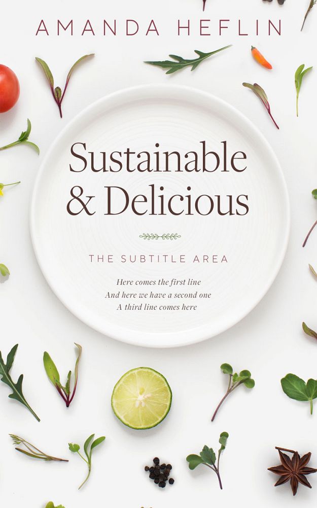Front view of Cararra #10461 - Premade Cookbooks & Food & Wine Book Cover | BookCoverZone