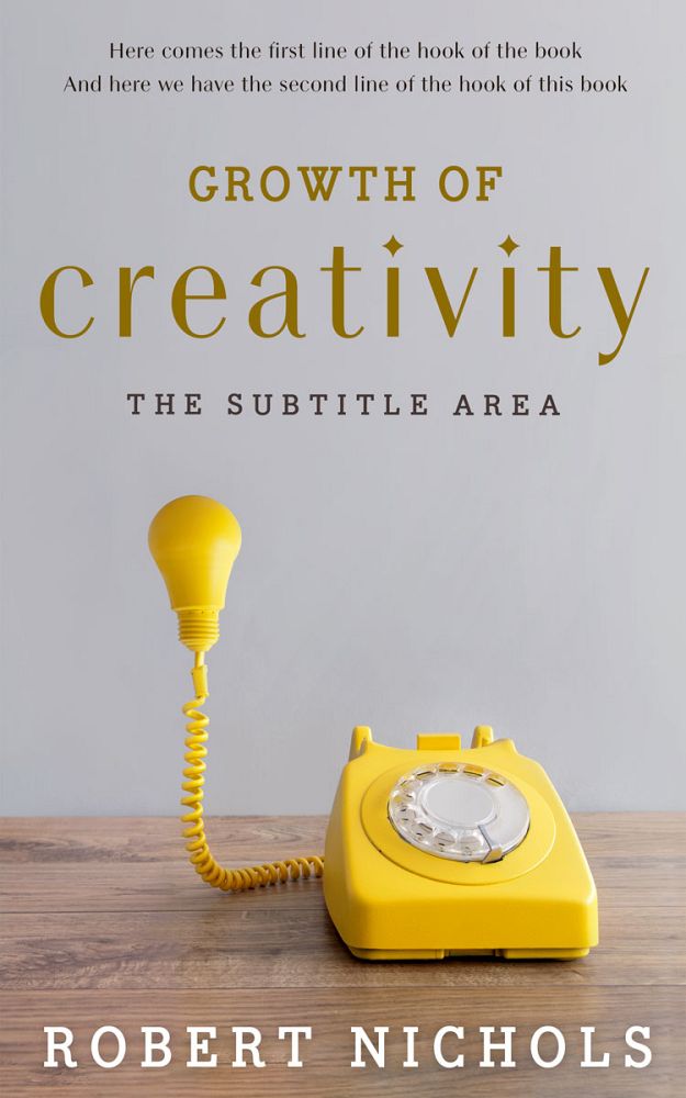 Front view of Nobel #10722 - Premade Business Book Cover | BookCoverZone