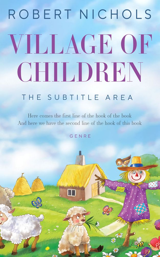 Front view of Spindle #10798 - Premade Children Book Cover | BookCoverZone