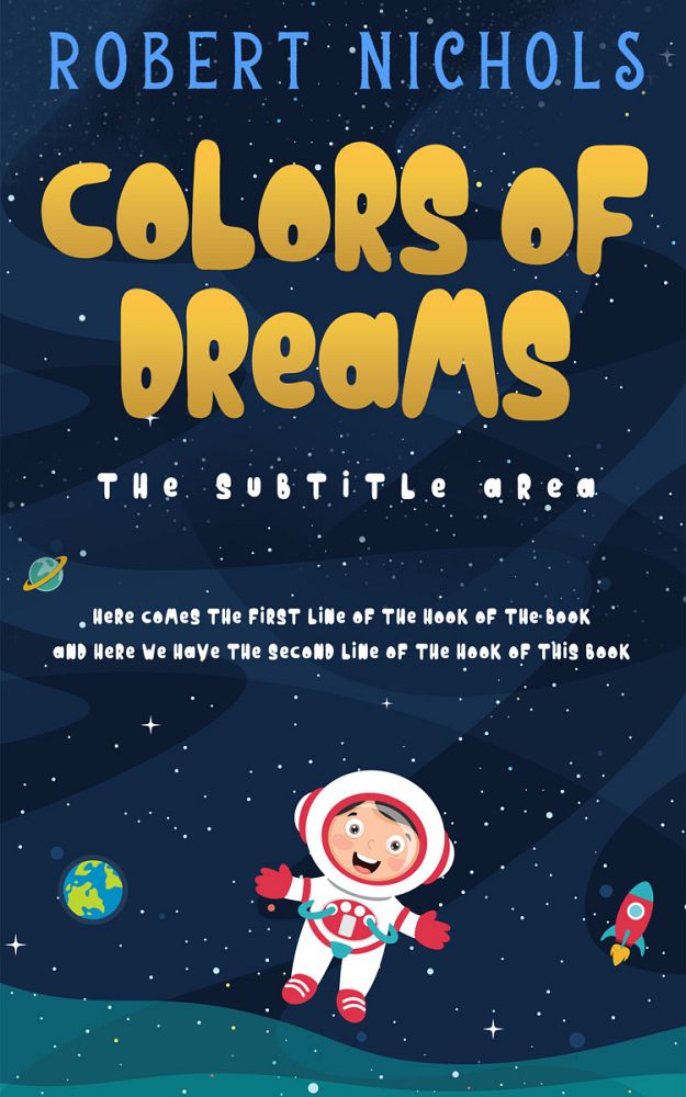 Front view of Bunting #10815 - Premade Children Book Cover | BookCoverZone