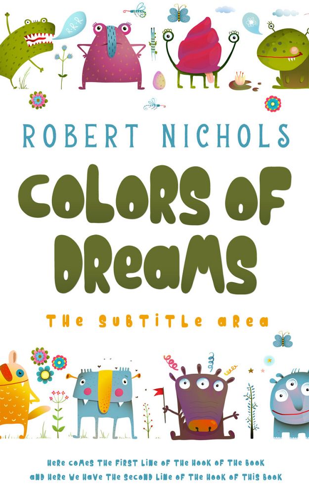 Front view of Pesto #10819 - Premade Children Book Cover | BookCoverZone