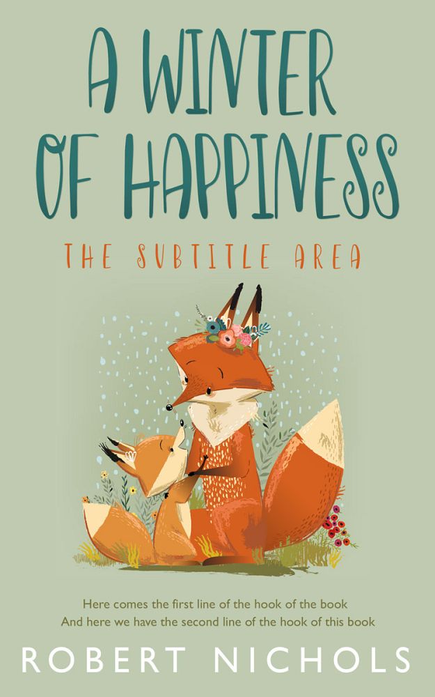 Front view of Rainee #10826 - Premade Children Book Cover | BookCoverZone