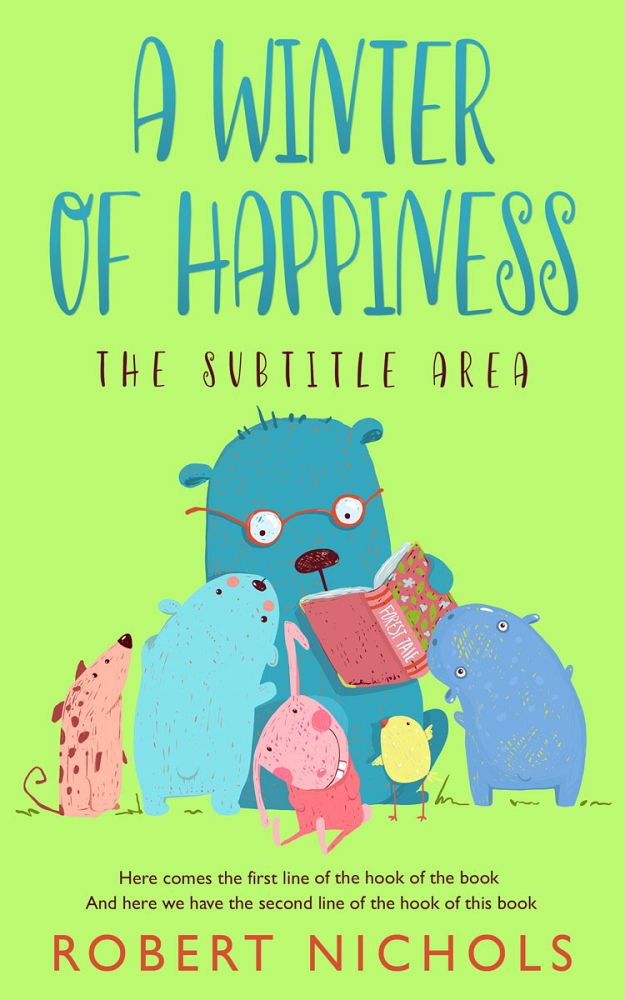 Front view of Sulu #10834 - Premade Children Book Cover | BookCoverZone