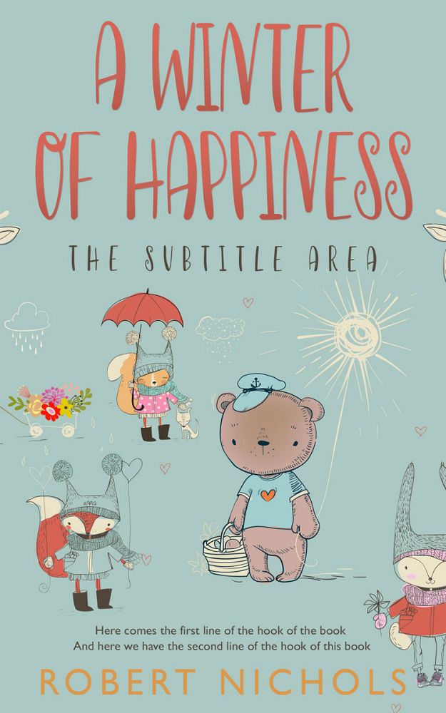 Front view of Opal #10835 - Premade Children Book Cover | BookCoverZone