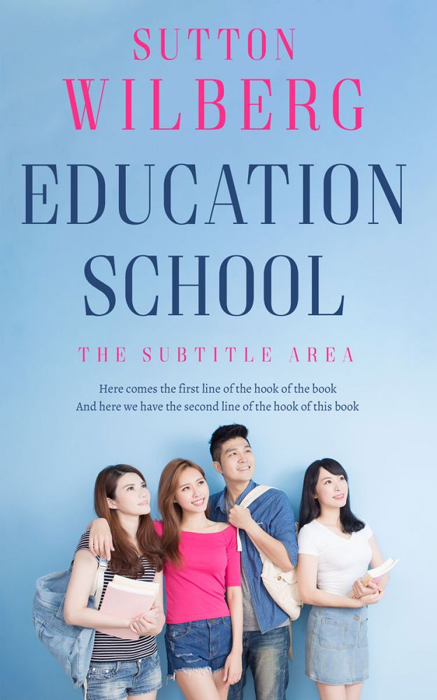 Front view of Spindle #10878 - Premade Education Book Cover | BookCoverZone